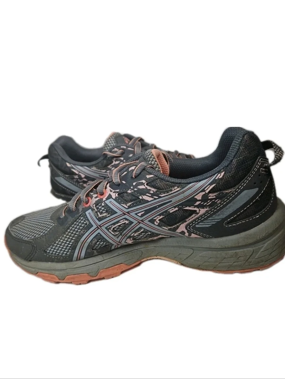 Asics Gel Venture 6 Women Sz8 Blue Run Hike Shoe Gray T7G6N Y2k Boho[5C